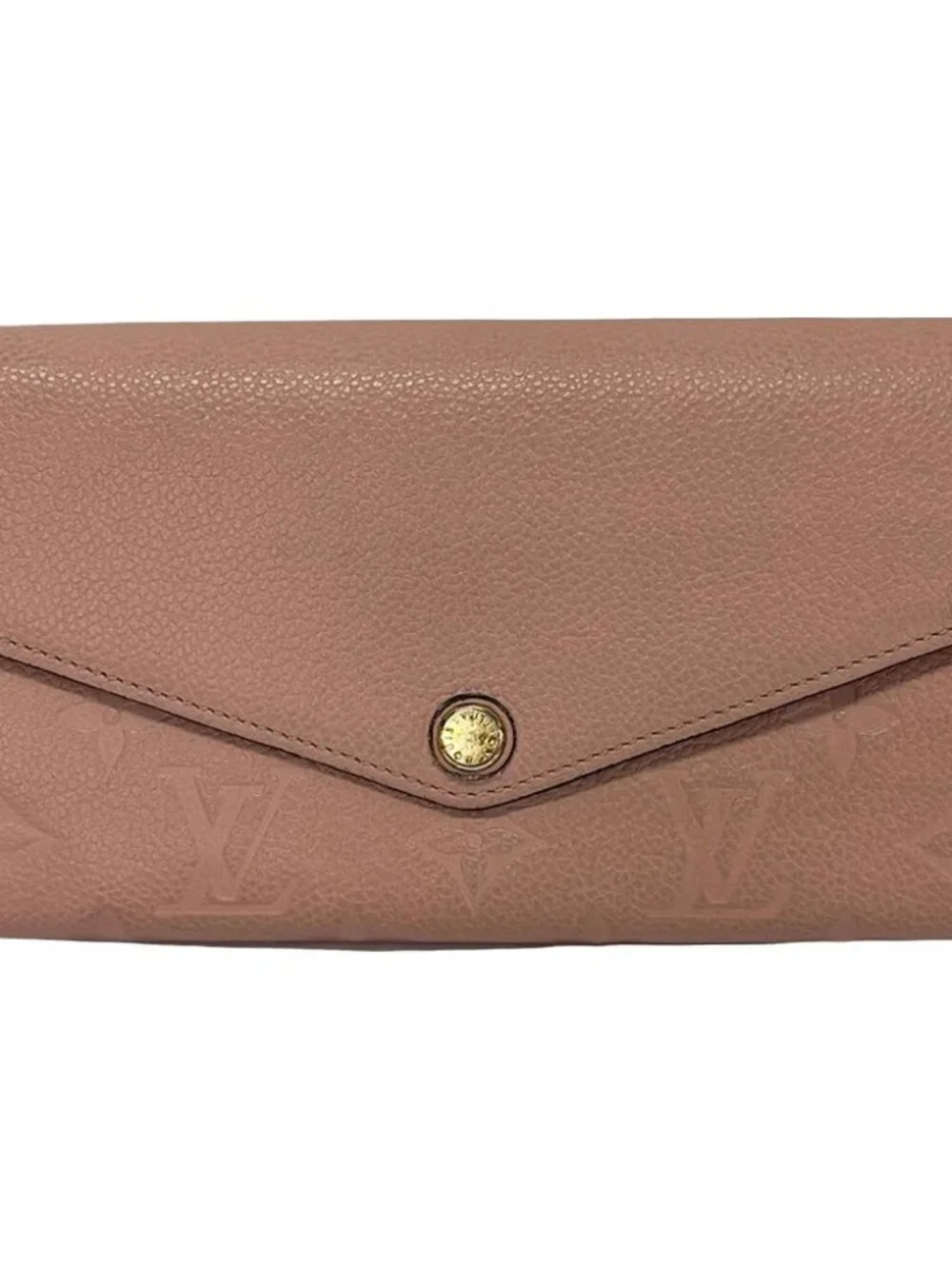 LOUIS VUITTON Portefeuille Sara M61291 Rose Ballerine Monogram Empreinte CA2148